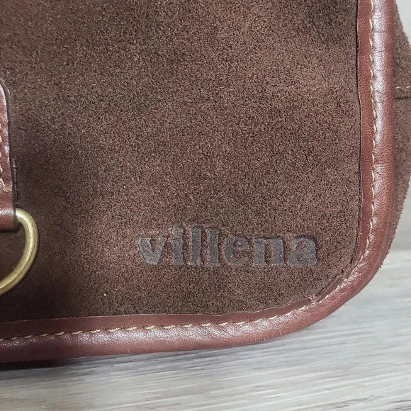 🛍Villena Brown Suede Multi Pocket Hanging Foldable Toiletry Bag‎ - Picture 2 of 14